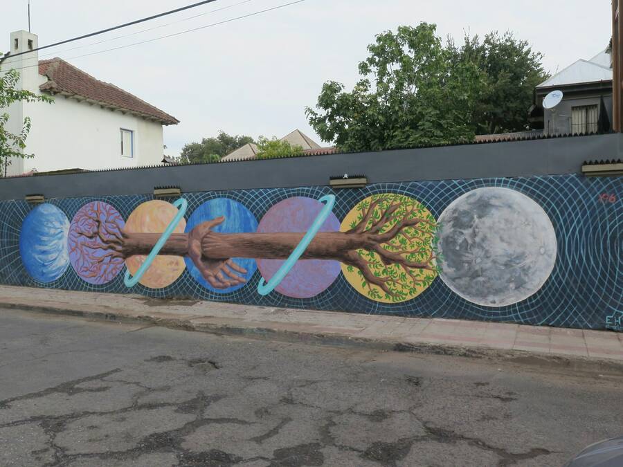 Street-artová čtvrť Santiaga Street-artová čtvrť Santiaga