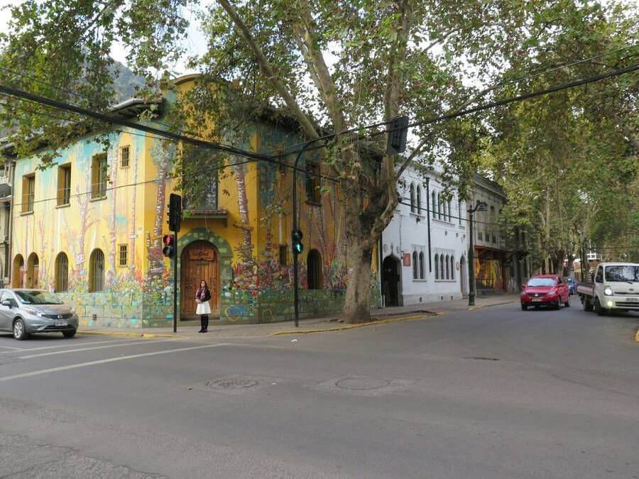 Street-artová čtvrť Santiaga Street-artová čtvrť Santiaga